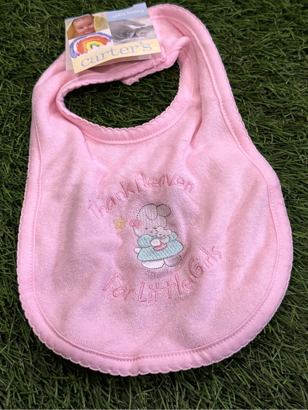 Carter’s - Thank Heaven for Little Girls - Vintage Baby Bib